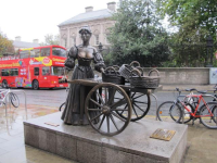 Molly Malone statue on Grafton Street in Dublin
